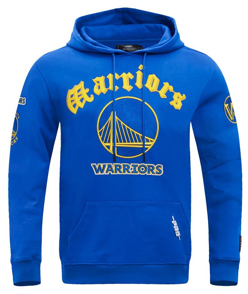 Pro Standard Men's Golden State Warriors Blue Old English Fleece Pullover Hoodie product image