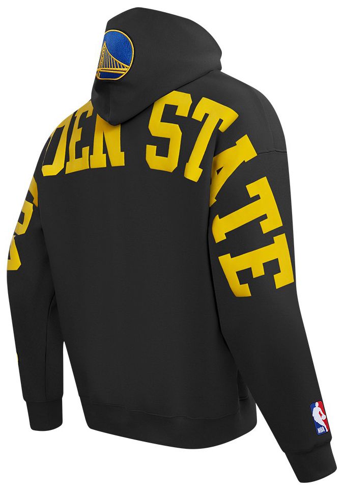 Pro Standard Men's Golden State Warriors Black Wing Span Drop Fleece Hoodie product image