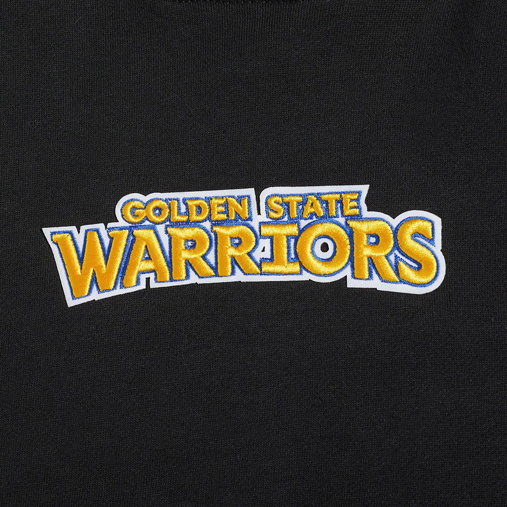 Pro Standard Men's Golden State Warriors Black Wing Span Drop Fleece Hoodie product image