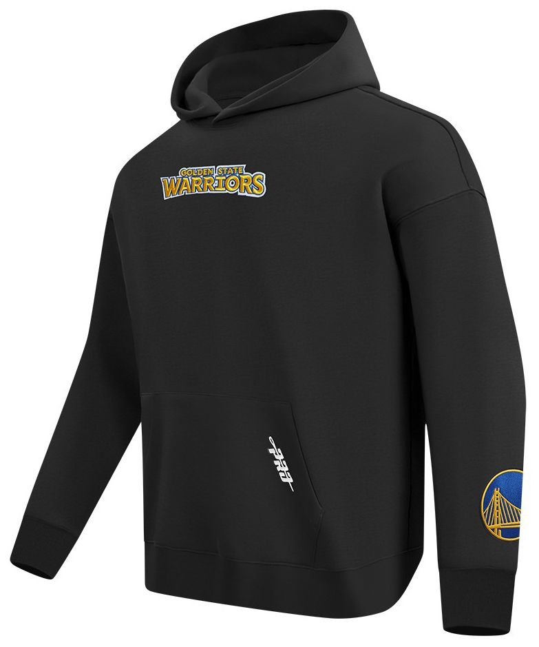 Pro Standard Men's Golden State Warriors Black Wing Span Drop Fleece Hoodie product image