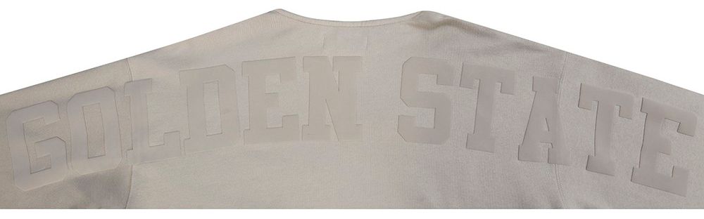 Pro Standard Men's Golden State Warriors Taupe Wing Span Drop Fleece Hoodie product image