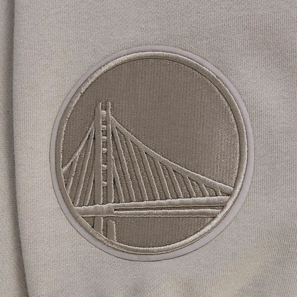 Pro Standard Men's Golden State Warriors Taupe Wing Span Drop Fleece Hoodie product image