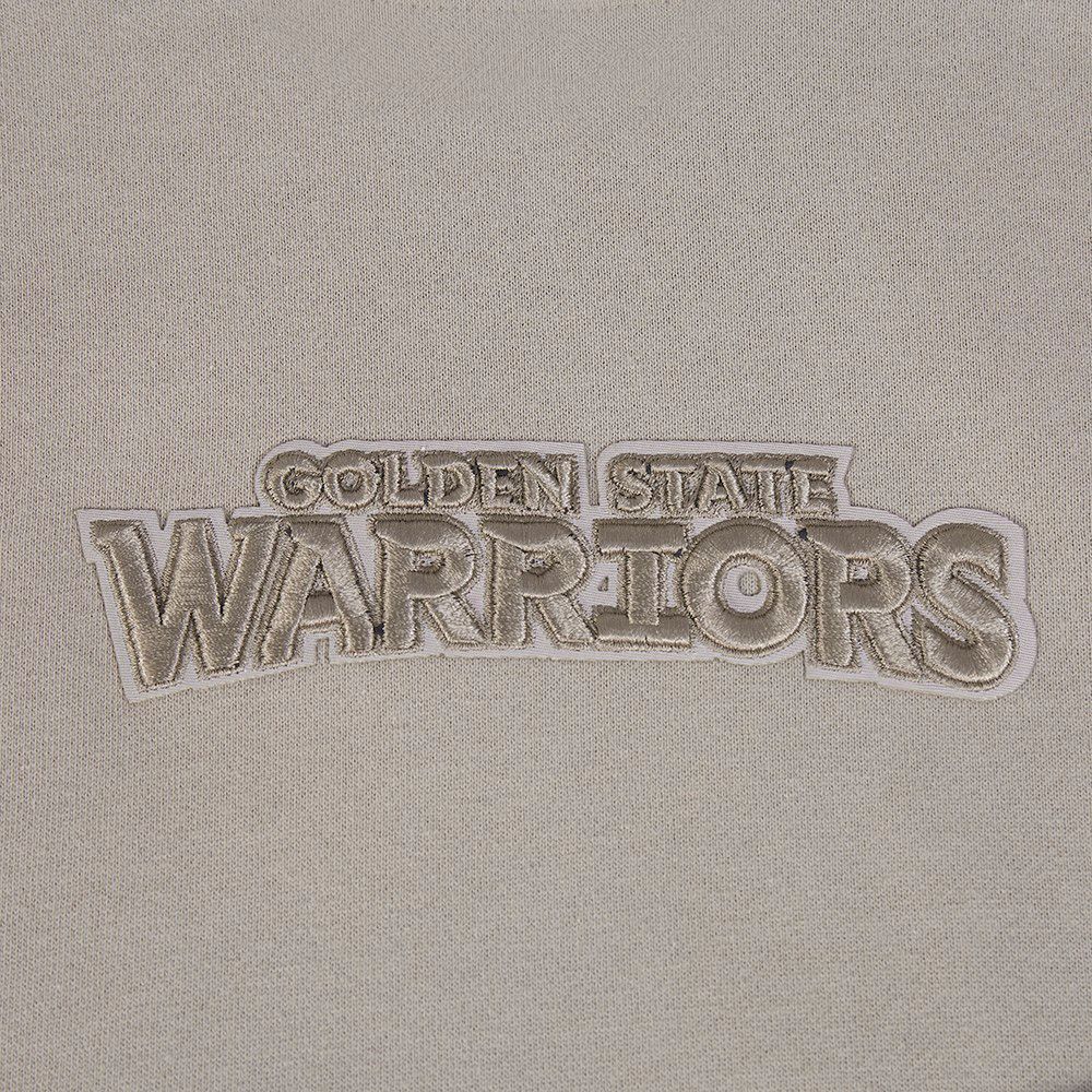 Pro Standard Men's Golden State Warriors Taupe Wing Span Drop Fleece Hoodie product image