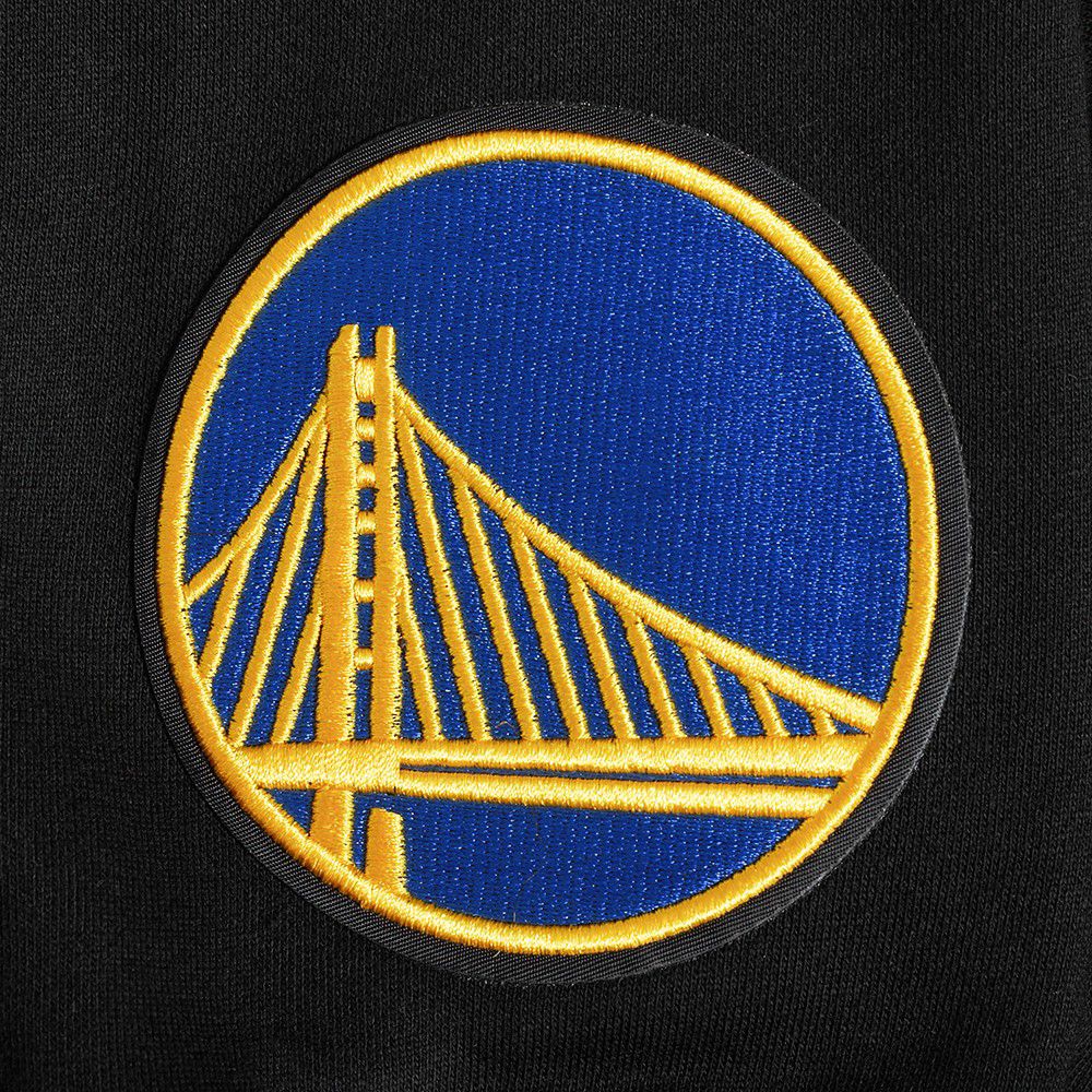 Pro Standard Men's Golden State Warriors Black Wing Span Drop Fleece Crewneck Sweatshirt product image