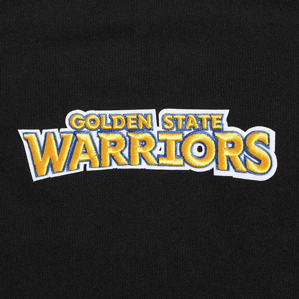 Pro Standard Men's Golden State Warriors Black Wing Span Drop Fleece Crewneck Sweatshirt product image