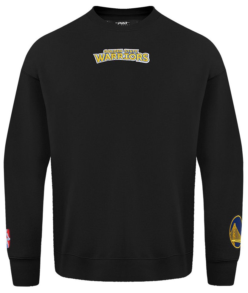 Pro Standard Men's Golden State Warriors Black Wing Span Drop Fleece Crewneck Sweatshirt product image