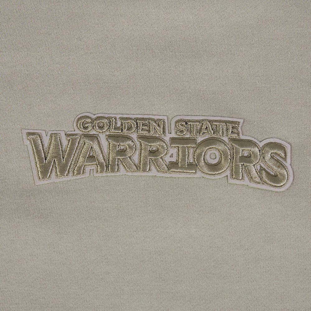 Pro Standard Men's Golden State Warriors Taupe Wing Span Drop Fleece Crew Sweatshirt product image