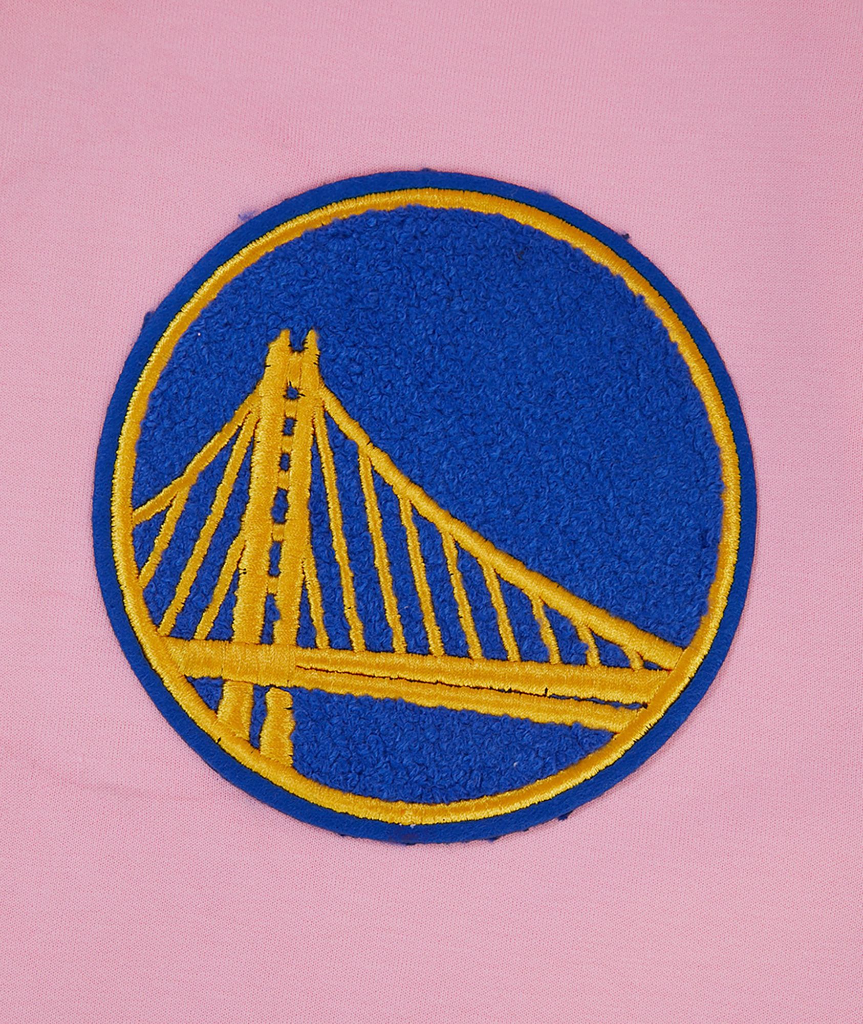 Pro Standard Men's Golden State Warriors Pink Chenille Pullover Hoodie product image