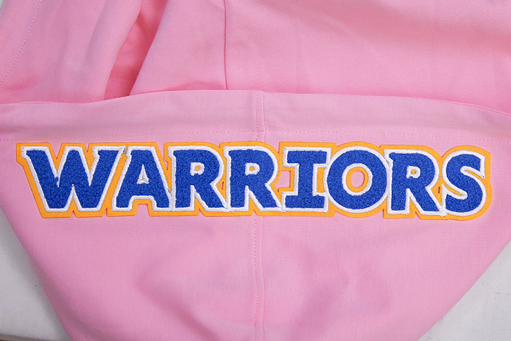 Pro Standard Men's Golden State Warriors Pink Chenille Full Zip Hoodie product image