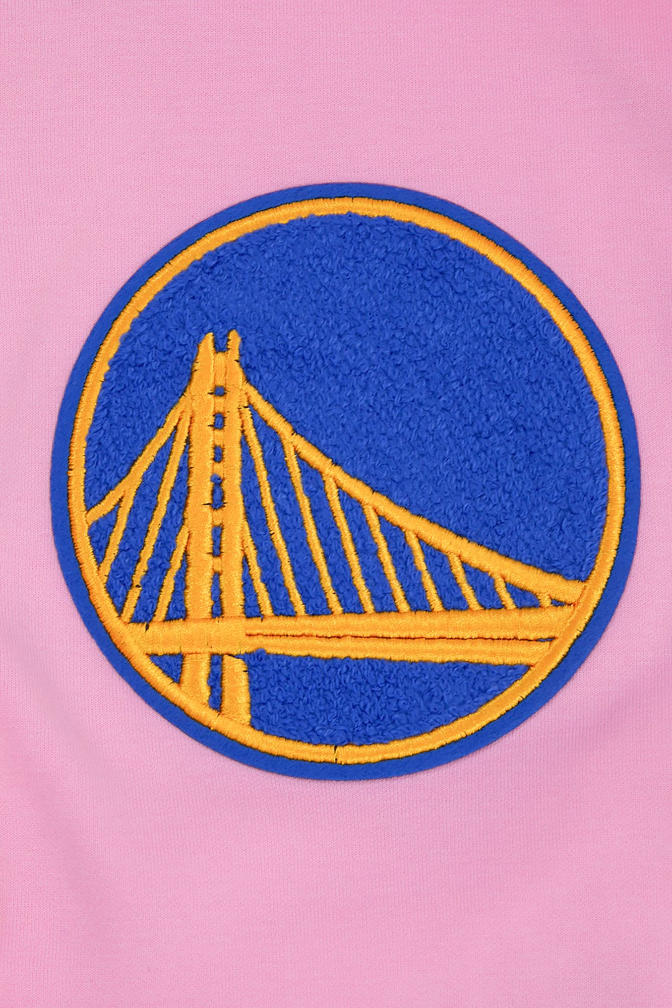 Pro Standard Men's Golden State Warriors Pink Chenille Full Zip Hoodie product image