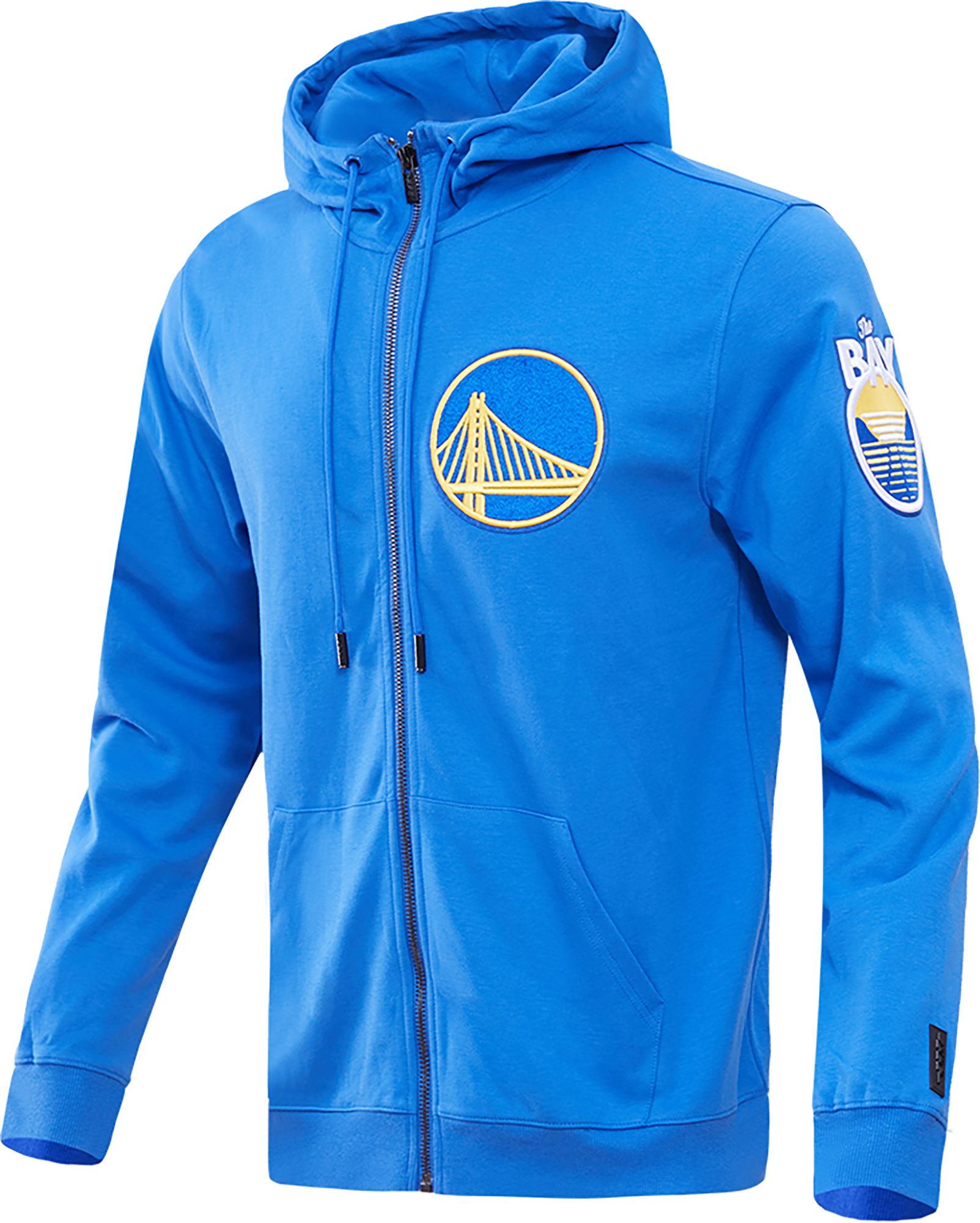 Pro Standard Men's Golden State Warriors Royal Chenille Full Zip Hoodie product image