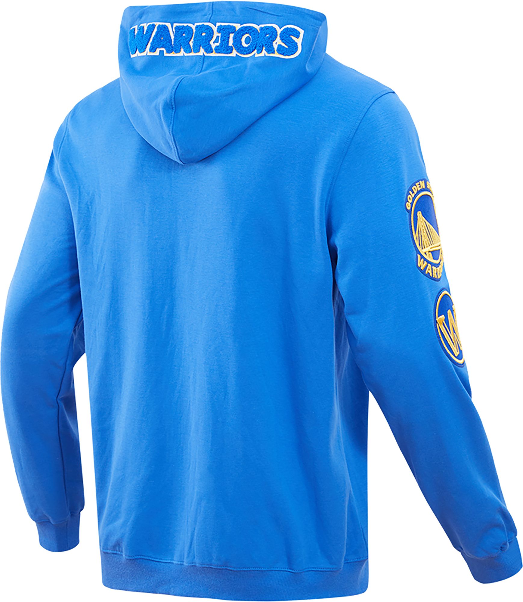 Pro Standard Men's Golden State Warriors Royal Chenille Full Zip Hoodie product image