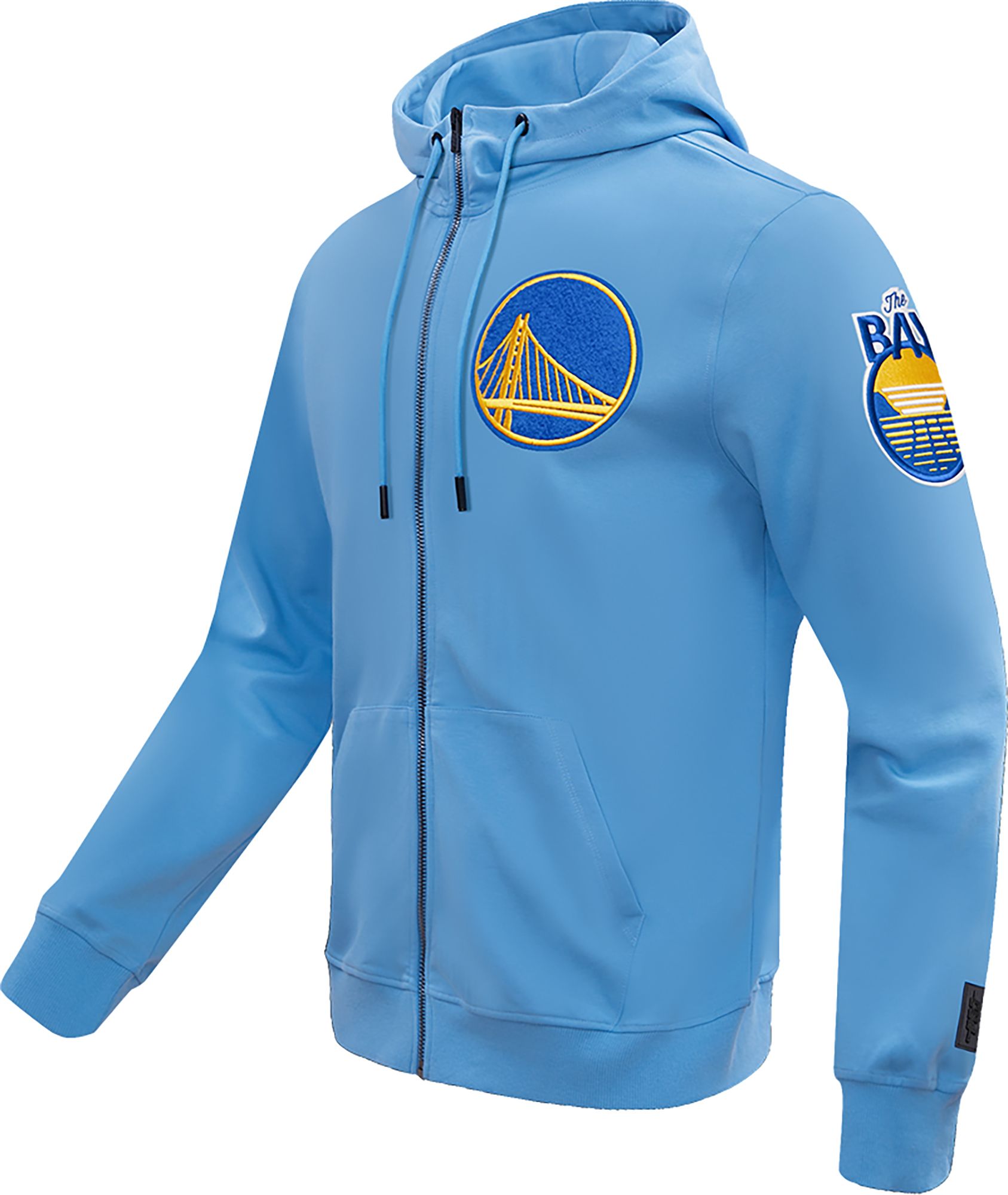 Pro Standard Men's Golden State Warriors Blue Chenille Full Zip Hoodie product image