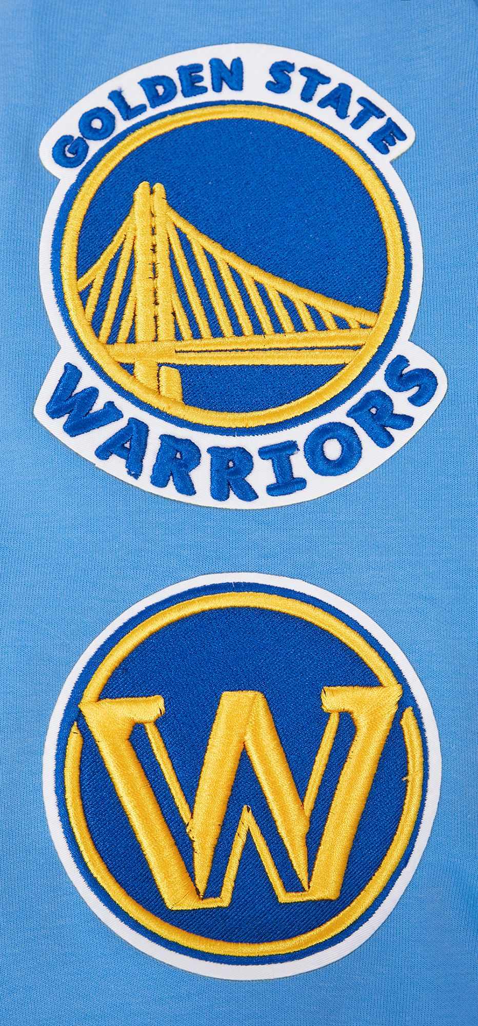 Pro Standard Men's Golden State Warriors Blue Chenille Full Zip Hoodie product image