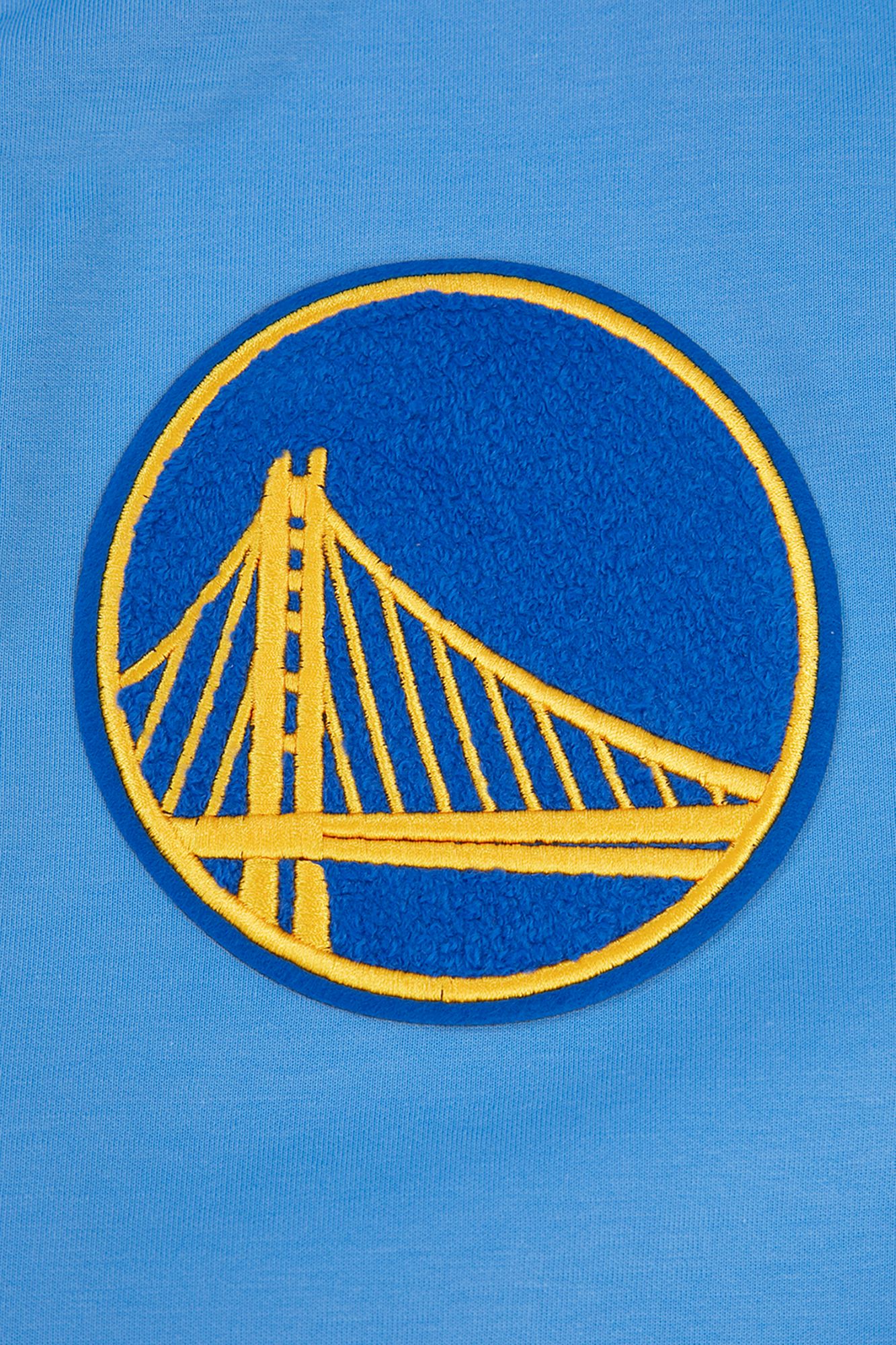 Pro Standard Men's Golden State Warriors Blue Chenille Full Zip Hoodie product image