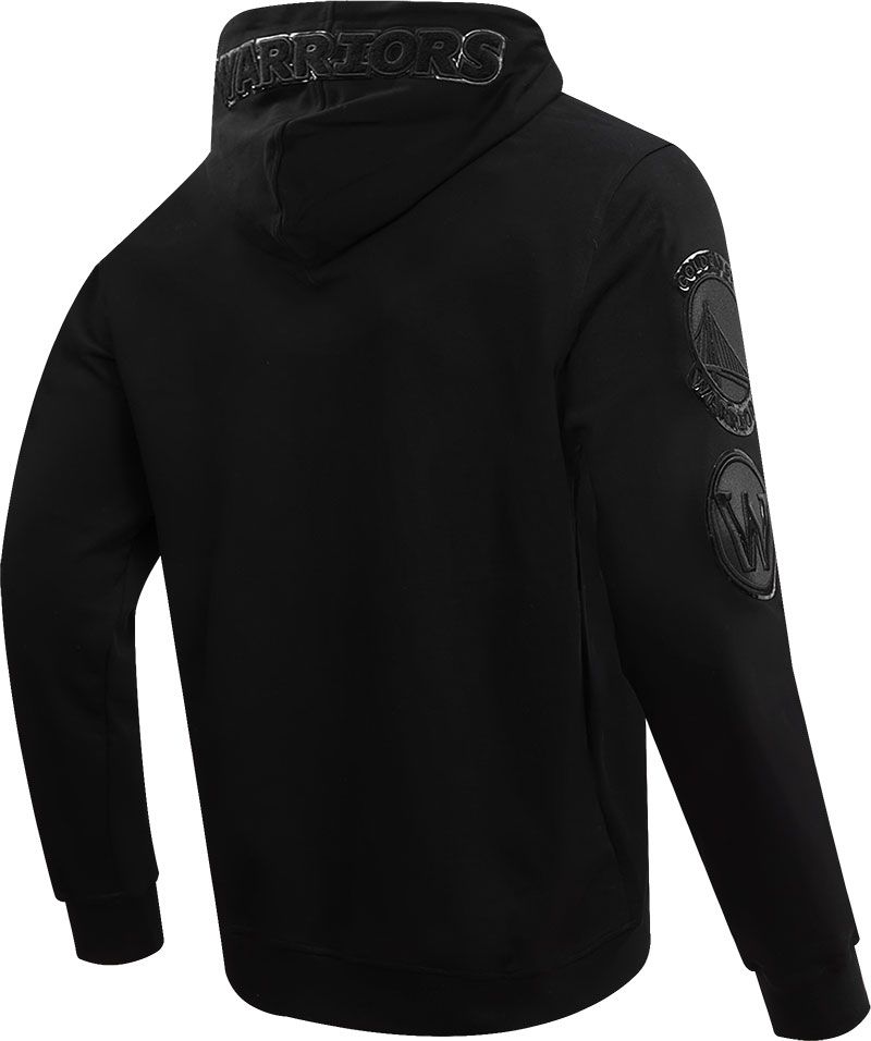 Pro Standard Men's Golden State Warriors Black Logo Full Zip Hoodie product image