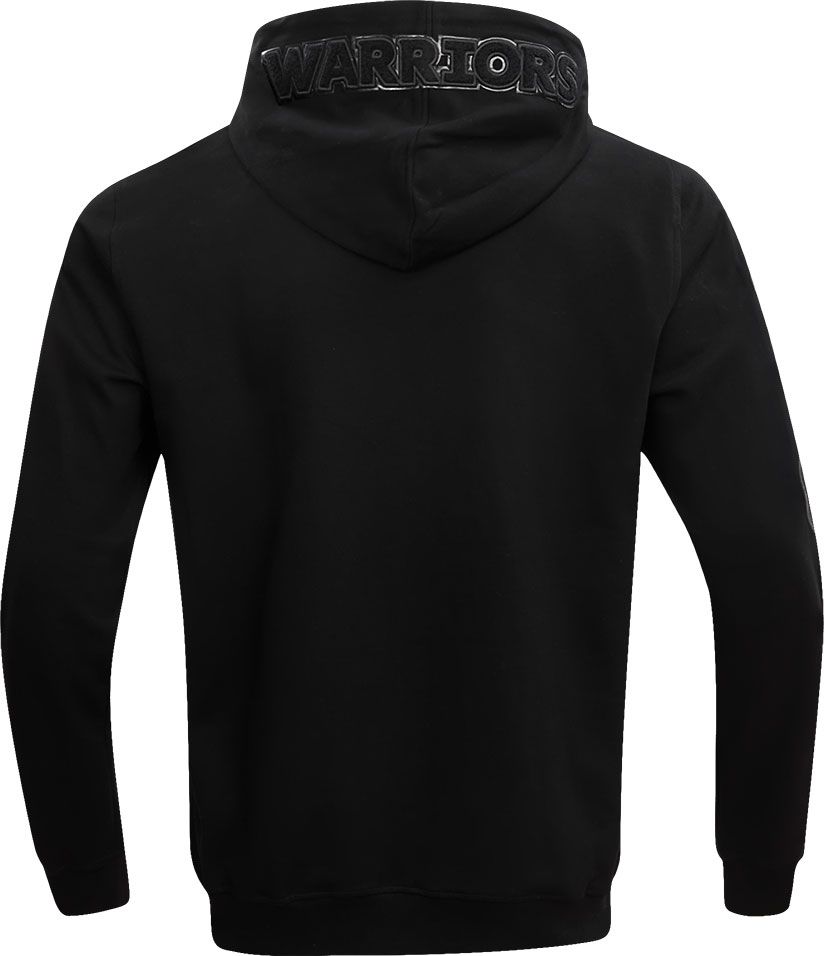 Pro Standard Men's Golden State Warriors Black Logo Full Zip Hoodie product image