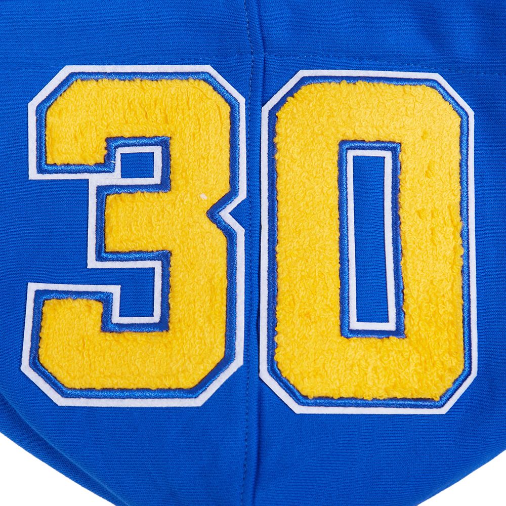 Pro Standard Men's Golden State Warriors Steph Curry #30 Blue Skyhook Fleece Hoodie product image