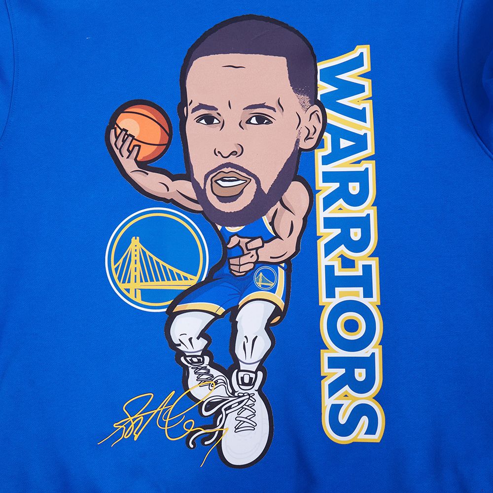 Pro Standard Men's Golden State Warriors Steph Curry #30 Blue Skyhook Fleece Hoodie product image
