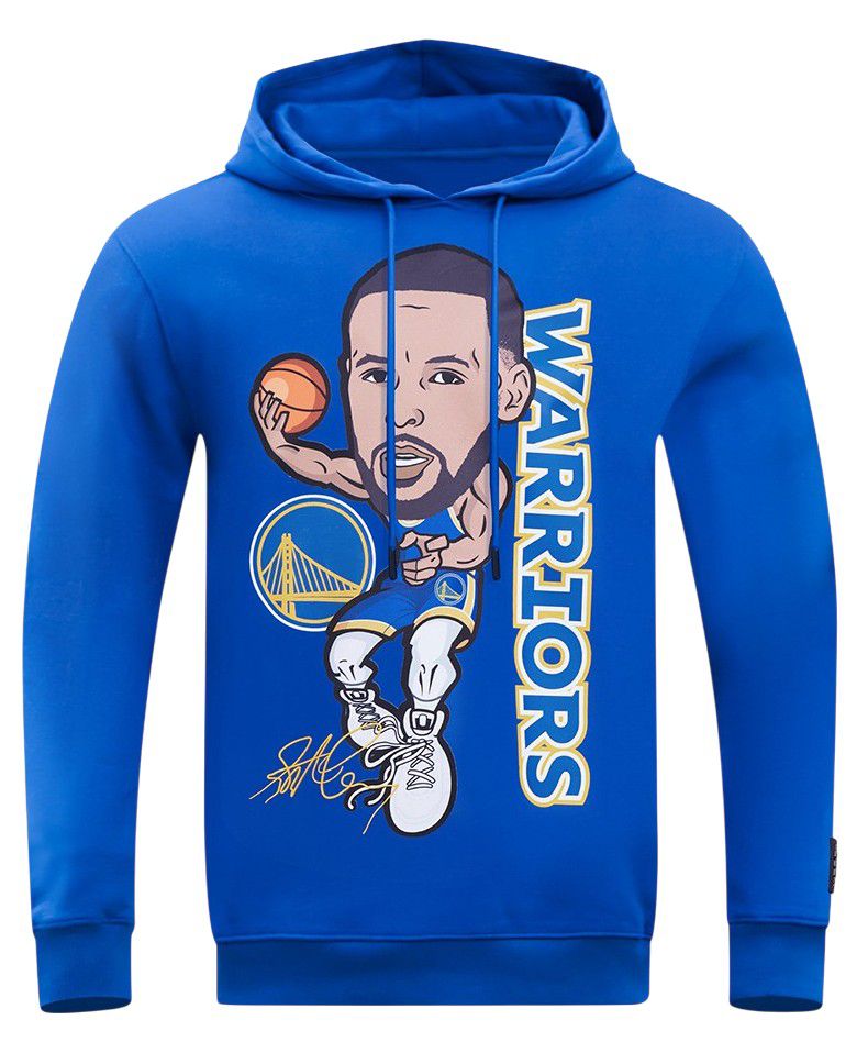 Pro Standard Men's Golden State Warriors Steph Curry #30 Blue Skyhook Fleece Hoodie product image