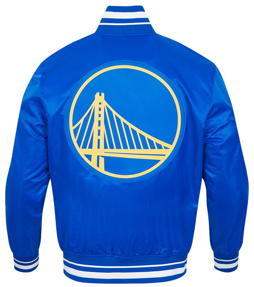 Pro Standard Men's Golden State Warriors Royal Script Tail Satin Jacket product image