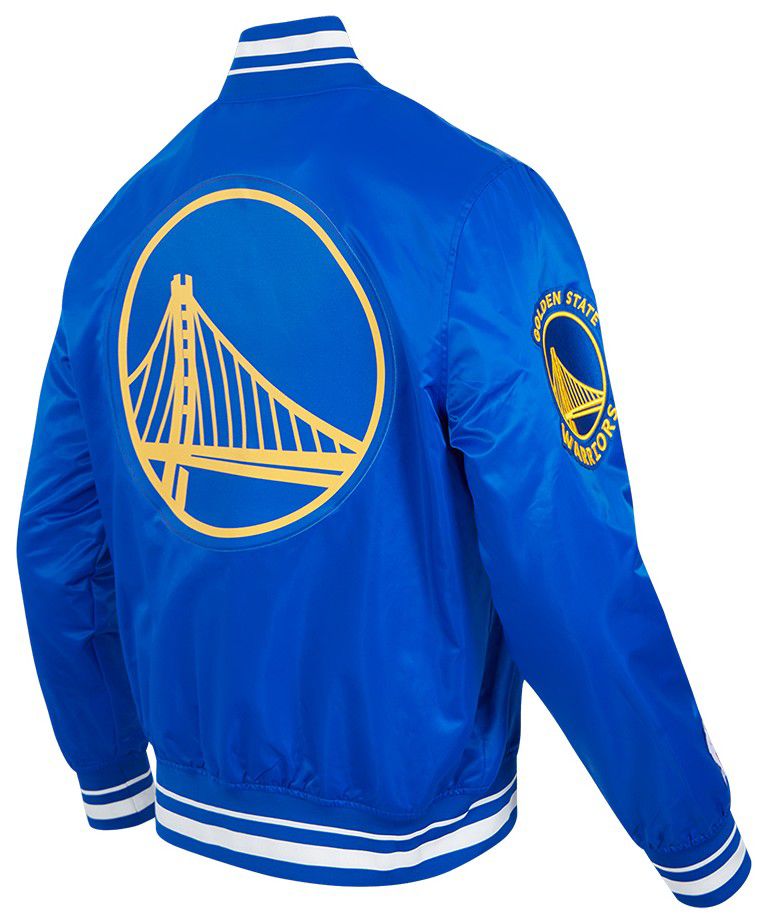 Pro Standard Men's Golden State Warriors Royal Script Tail Satin Jacket product image