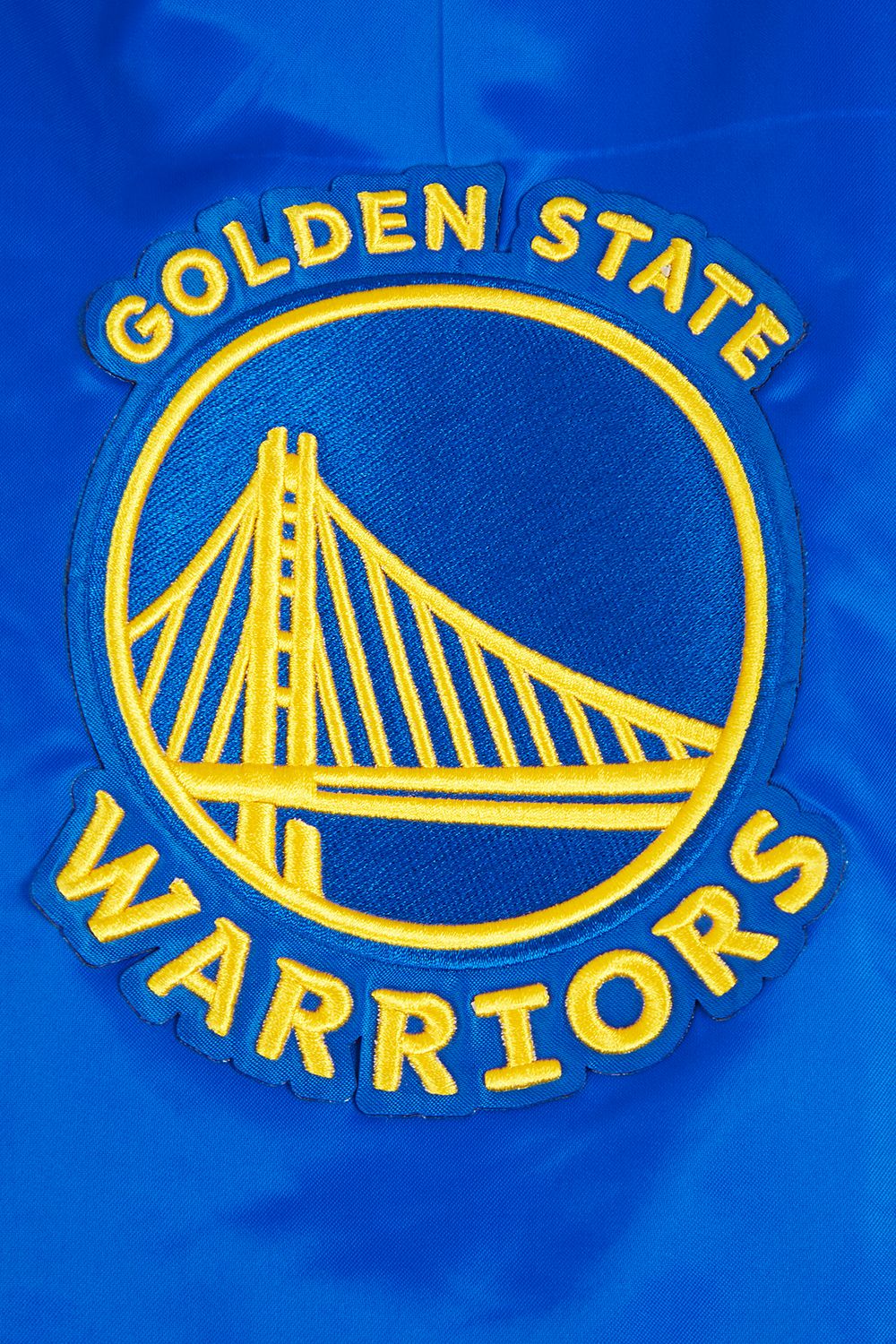 Pro Standard Men's Golden State Warriors Royal Script Tail Satin Jacket product image