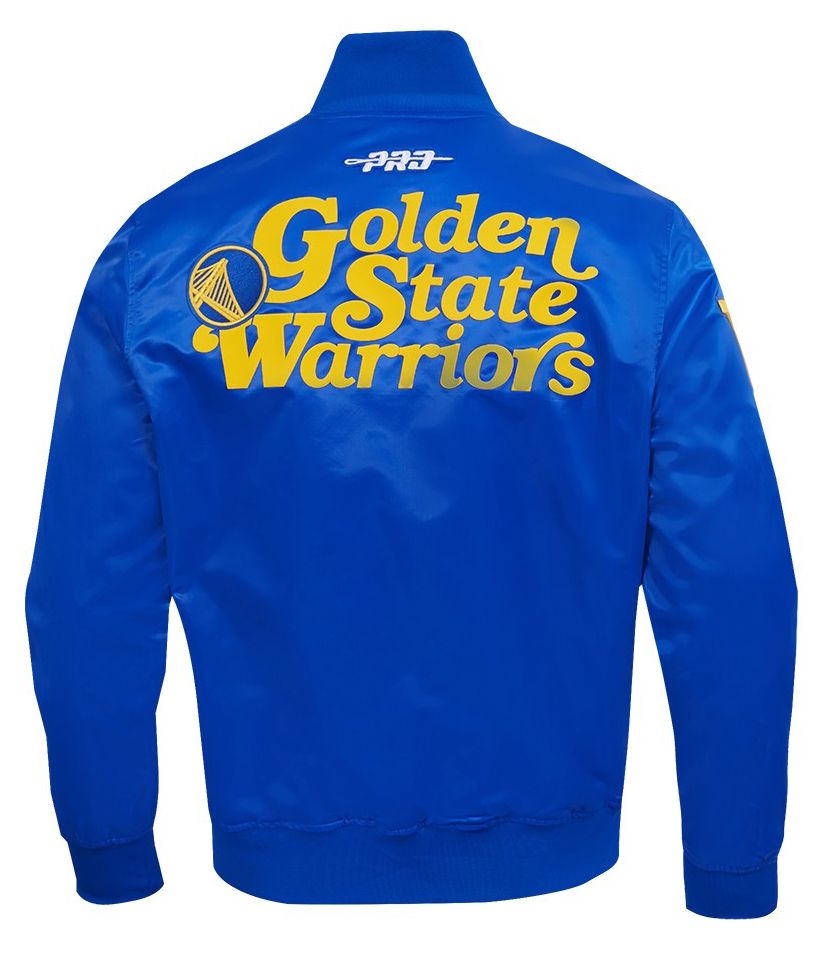 Pro Standard Men's Golden State Warriors Royal Souvenir Satin Jacket product image