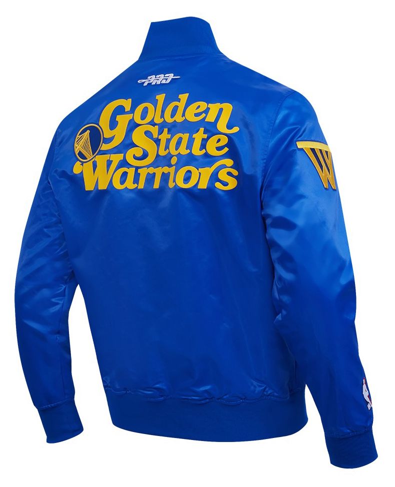 Pro Standard Men's Golden State Warriors Royal Souvenir Satin Jacket product image