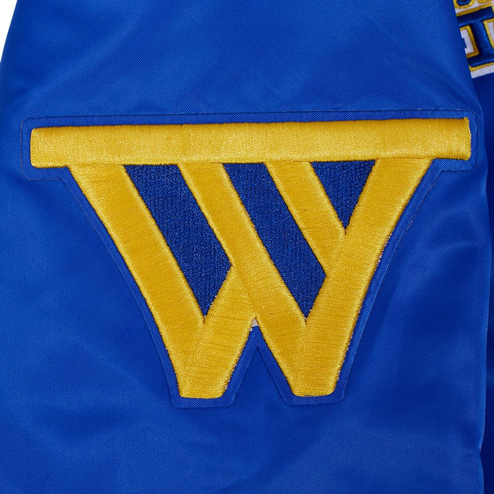 Pro Standard Men's Golden State Warriors Royal Souvenir Satin Jacket product image