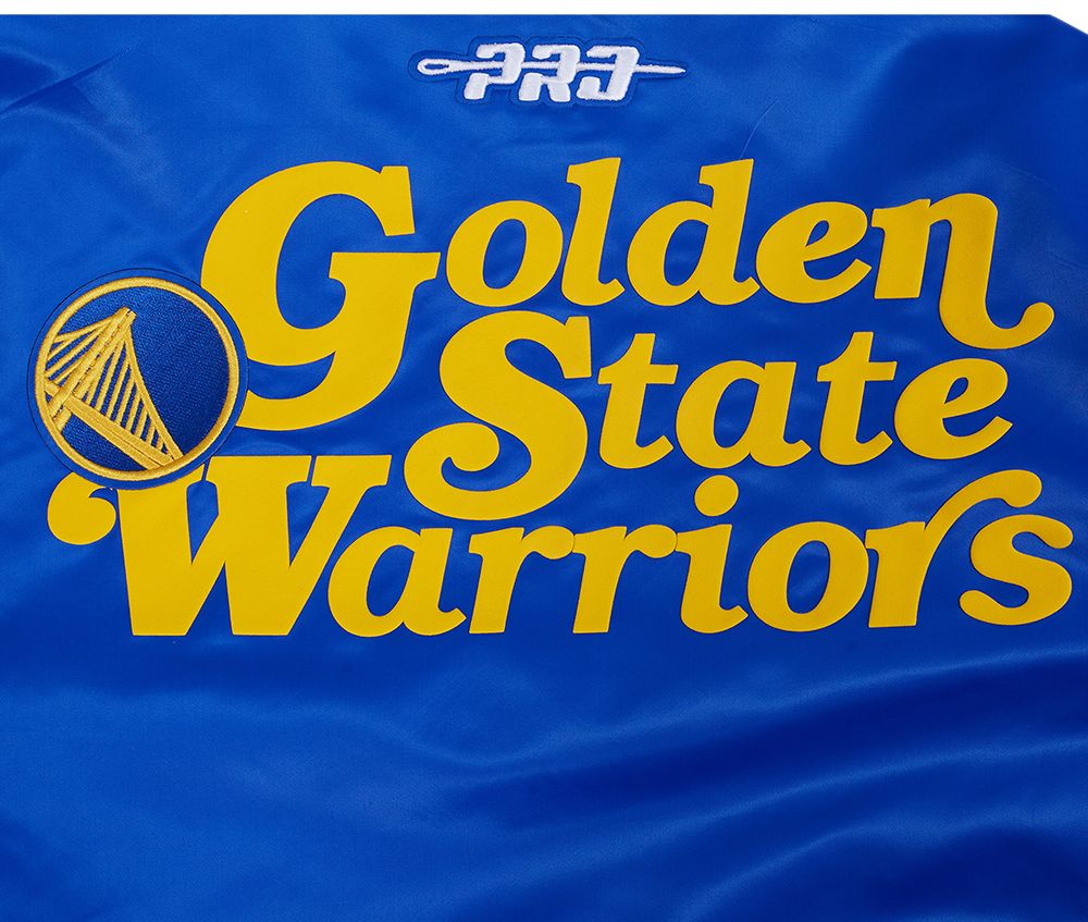 Pro Standard Men's Golden State Warriors Royal Souvenir Satin Jacket product image