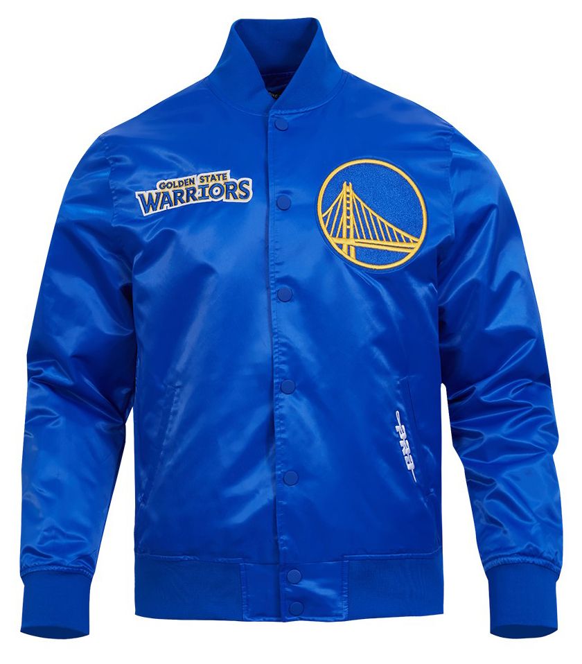 Pro Standard Men's Golden State Warriors Royal Souvenir Satin Jacket product image