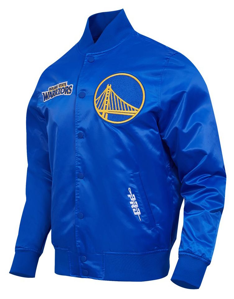 Pro Standard Men's Golden State Warriors Royal Souvenir Satin Jacket product image