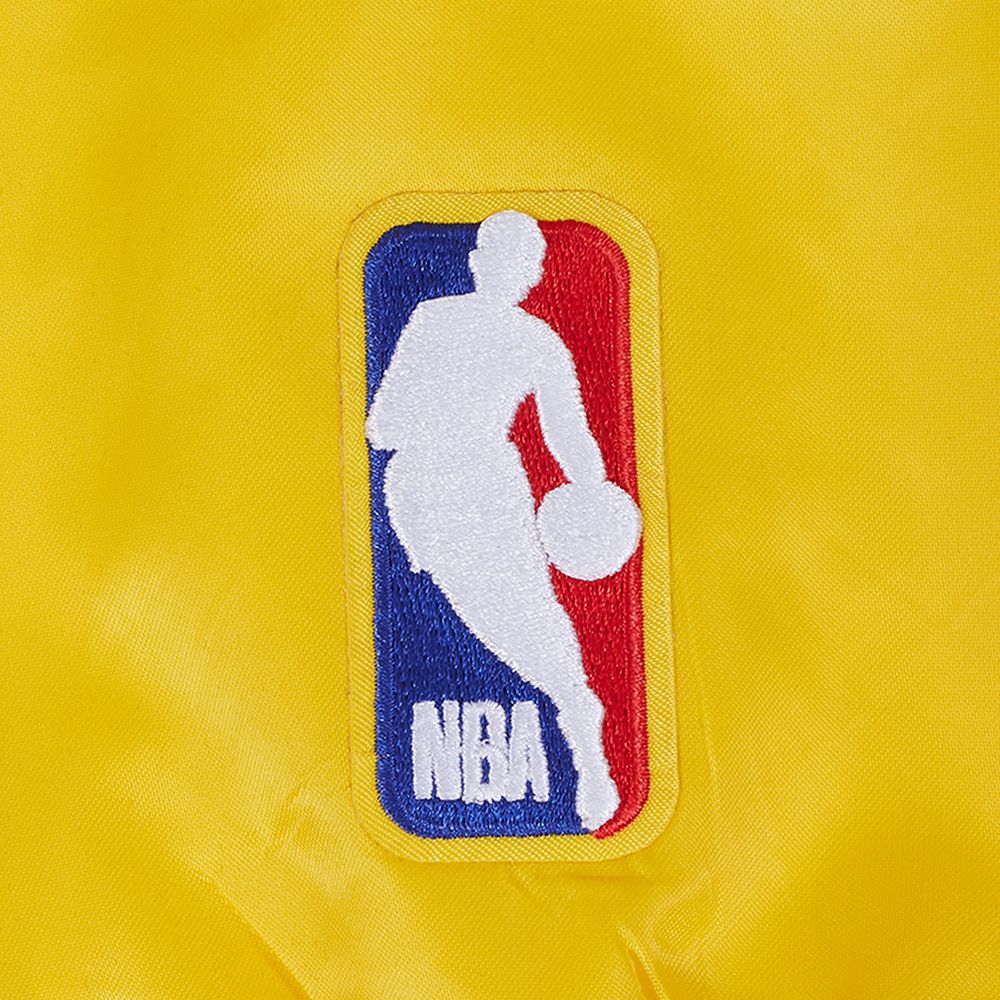 Pro Standard Men's Golden State Warriors Yellow Souvenir Satin Jacket product image