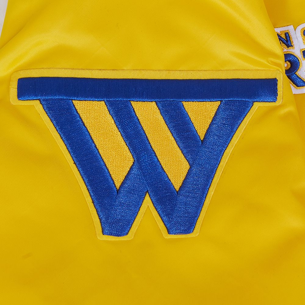 Pro Standard Men's Golden State Warriors Yellow Souvenir Satin Jacket product image