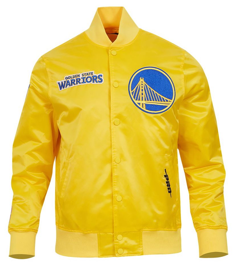 Pro Standard Men's Golden State Warriors Yellow Souvenir Satin Jacket product image