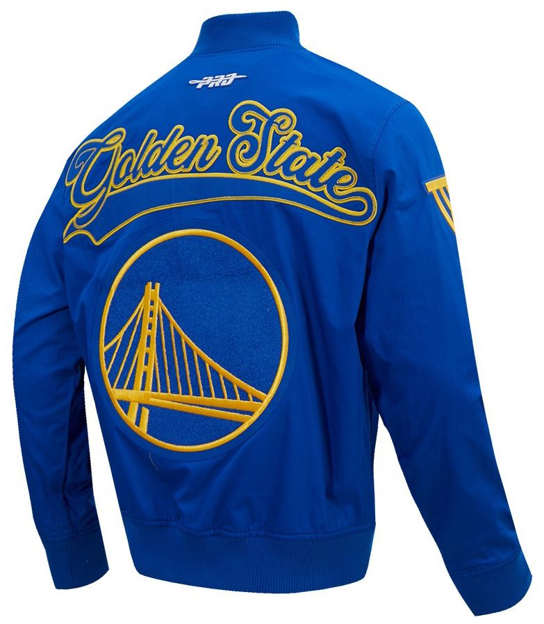 Pro Standard Men's Golden State Warriors Blue Living Large Jacket product image