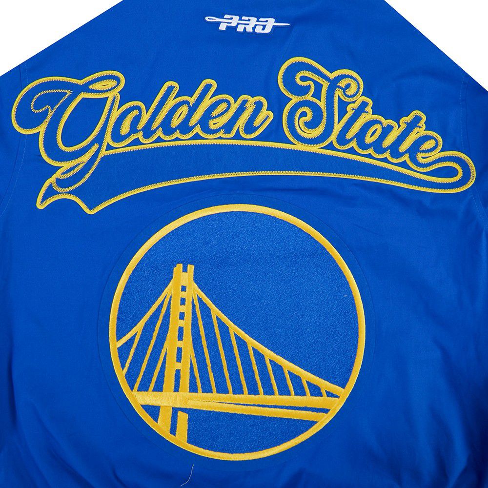 Pro Standard Men's Golden State Warriors Blue Living Large Jacket product image