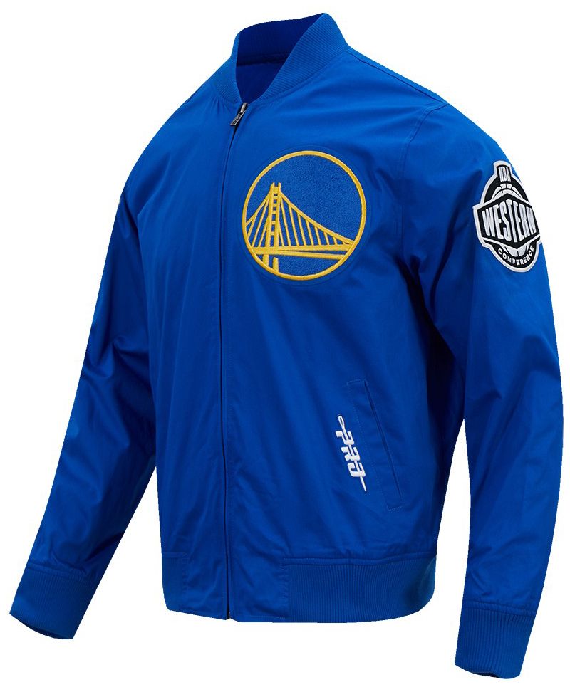 Pro Standard Men's Golden State Warriors Blue Living Large Jacket product image