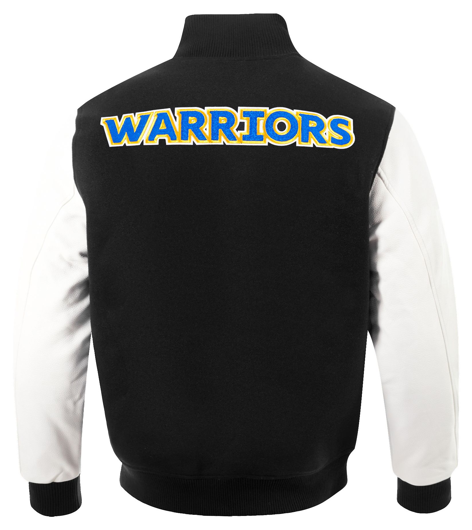 Pro Standard Men's Golden State Warriors Black Classic Wool Varsity Jacket product image