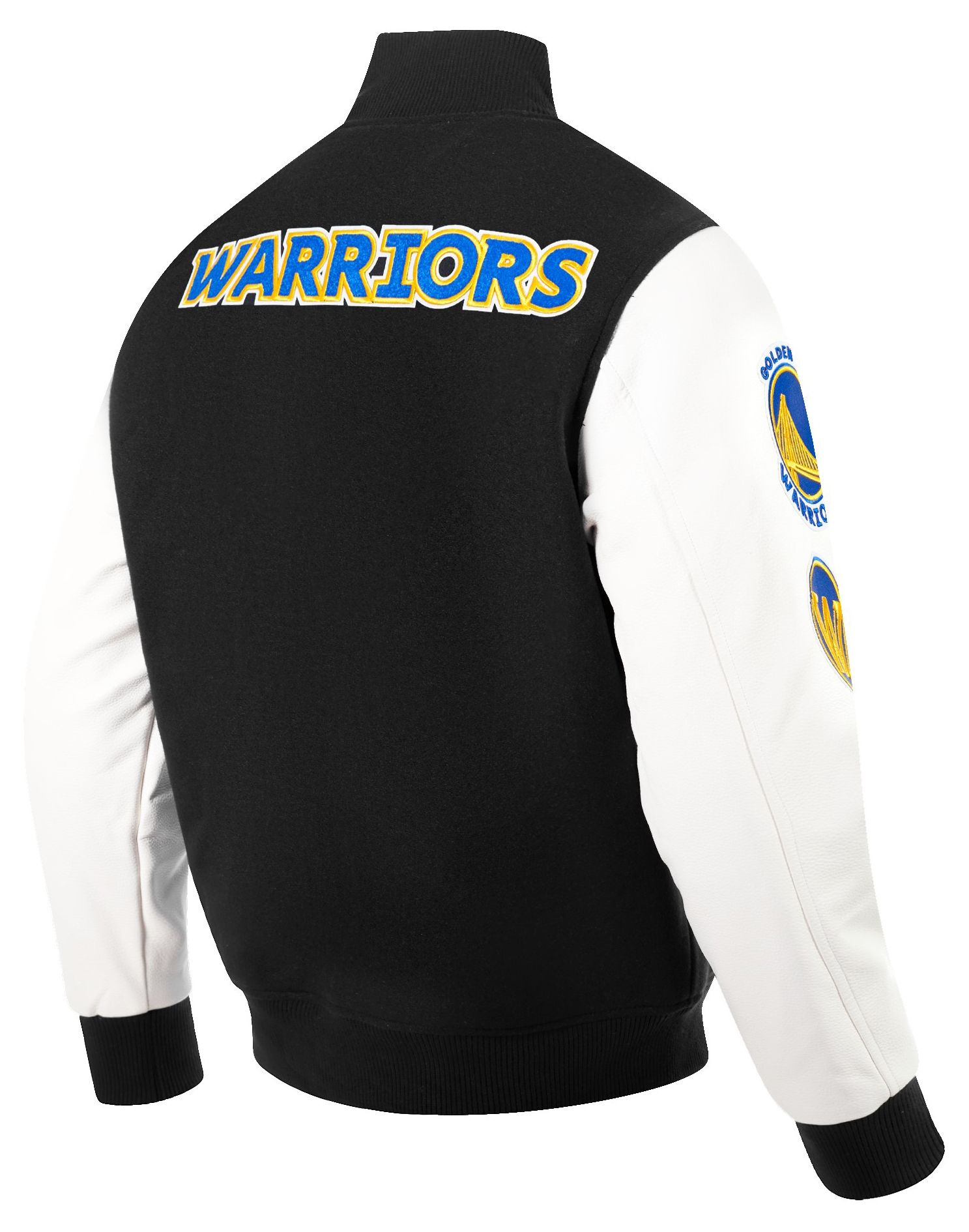 Pro Standard Men's Golden State Warriors Black Classic Wool Varsity Jacket product image