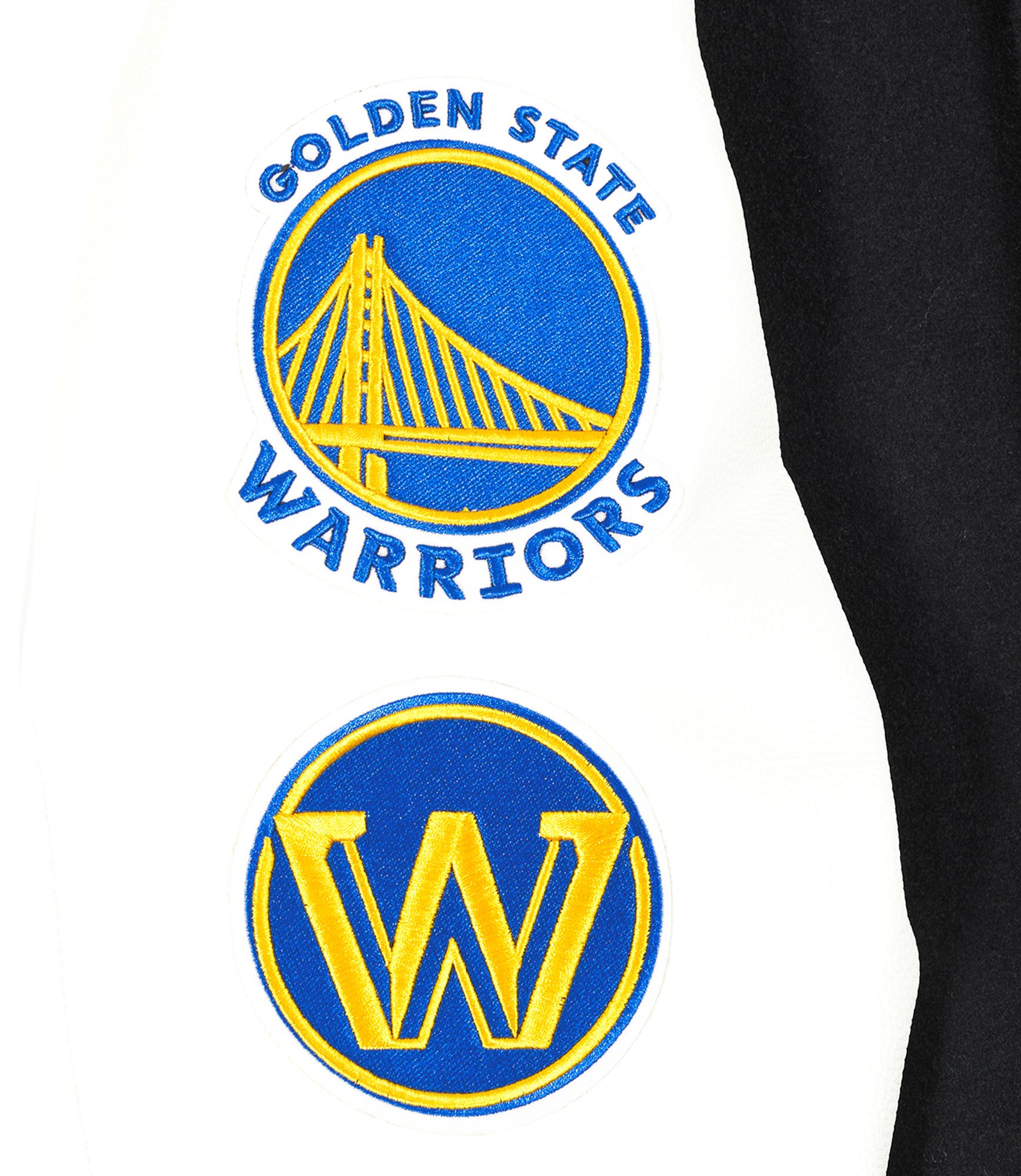 Pro Standard Men's Golden State Warriors Black Classic Wool Varsity Jacket product image