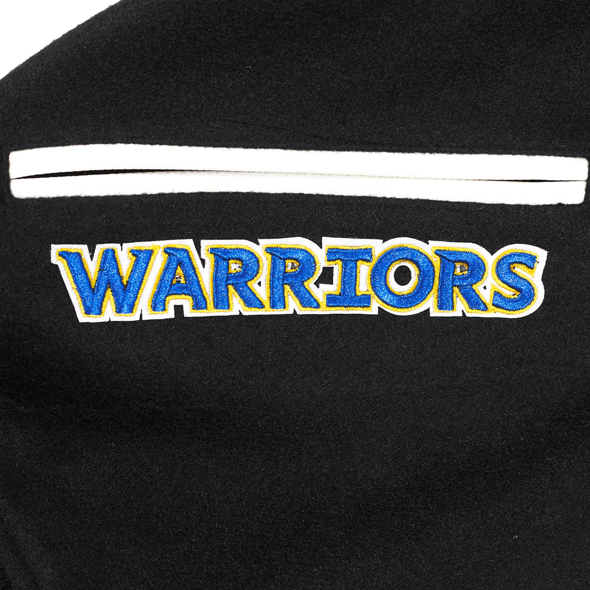 Pro Standard Men's Golden State Warriors Black Classic Wool Varsity Jacket product image