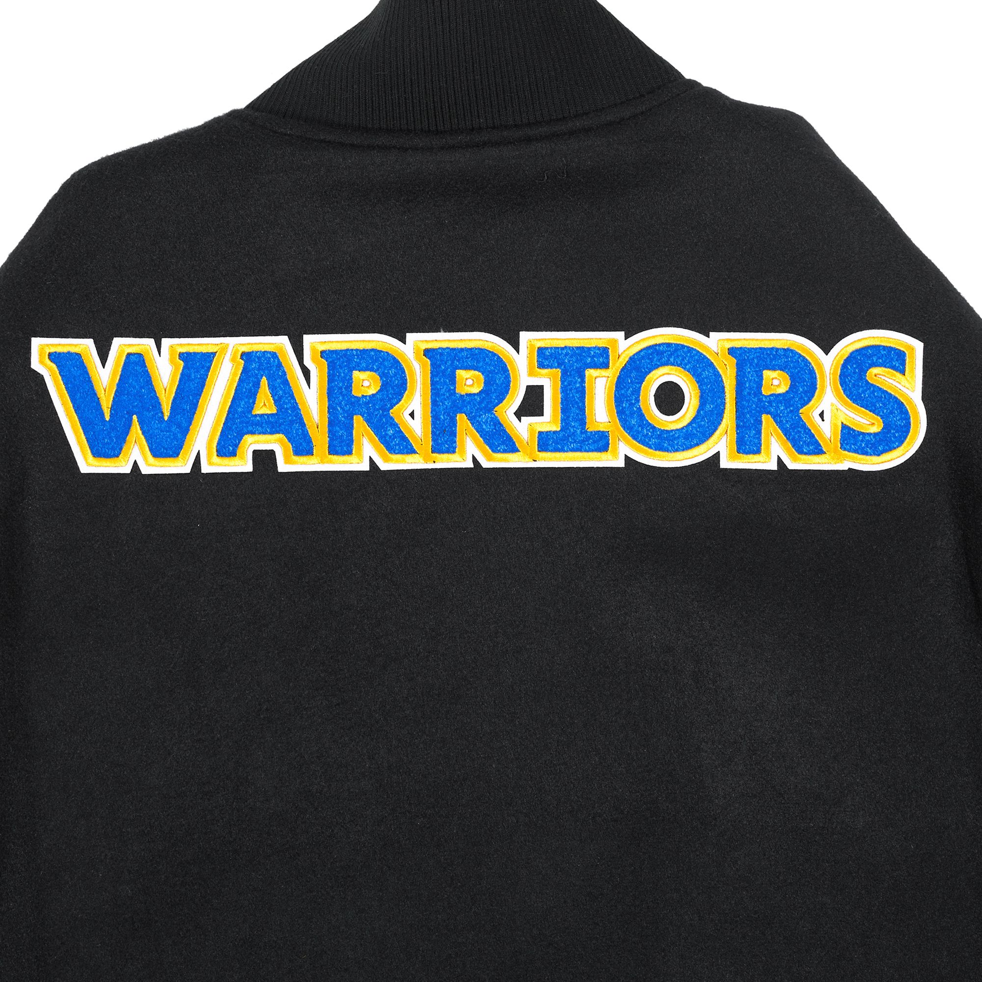 Pro Standard Men's Golden State Warriors Black Classic Wool Varsity Jacket product image