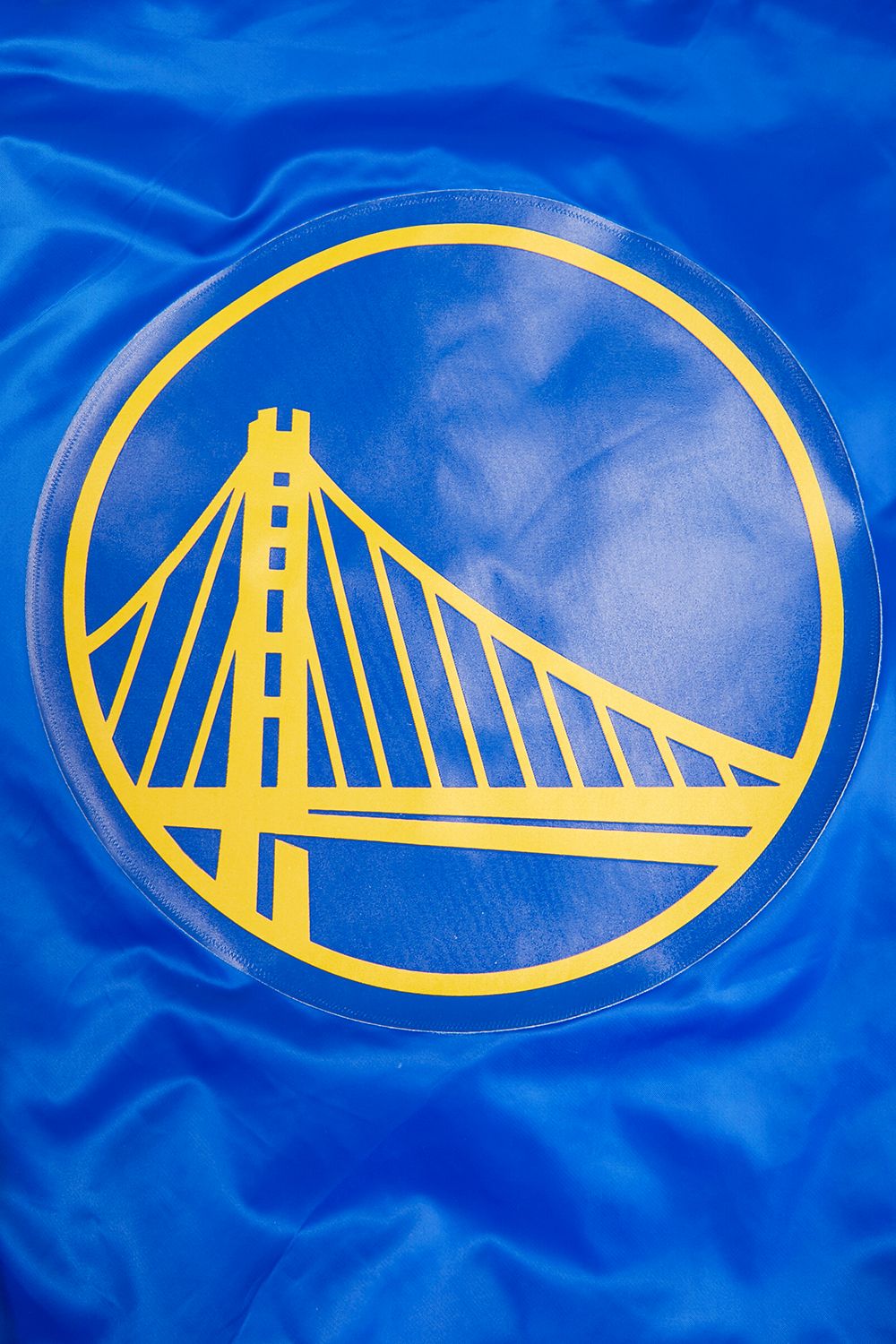 Pro Standard Men's Golden State Warriors Royal Big Logo Satin Jacket product image
