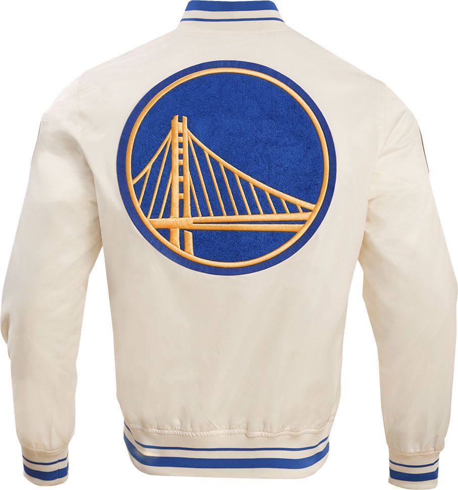Pro Standard Adult Golden State Warriors White Retro Classic Satin Jacket product image