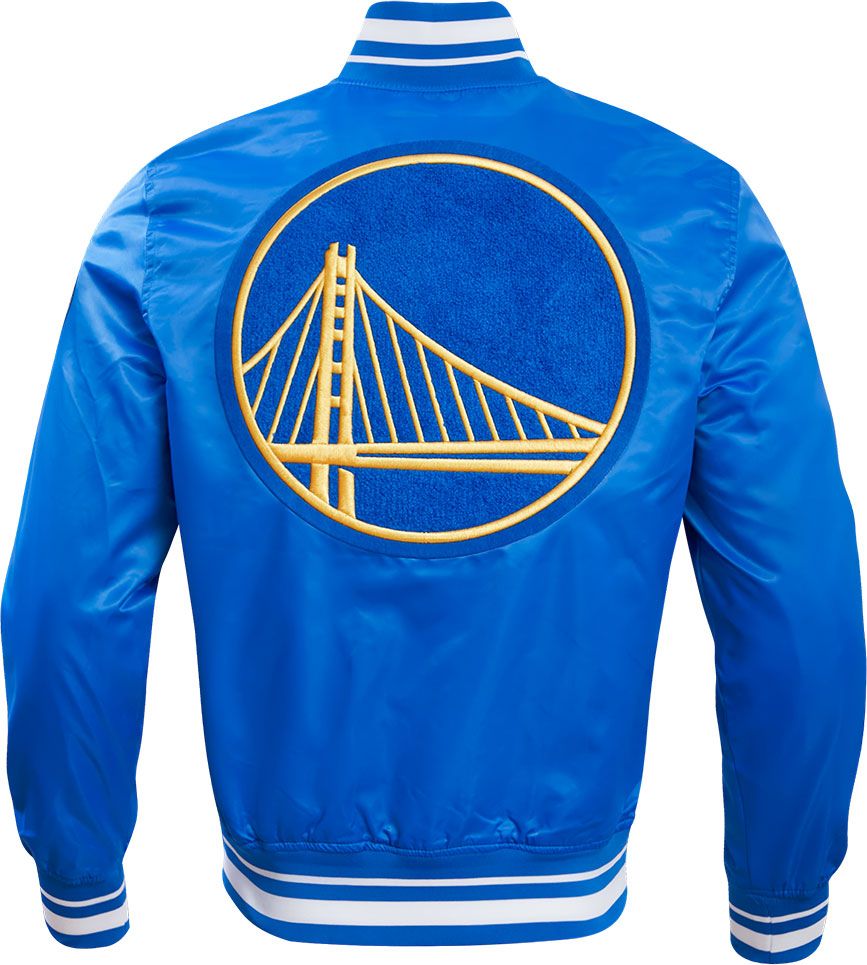 Pro Standard Adult Golden State Warriors Blue Retro Classic Satin Jacket product image