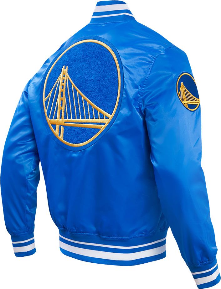 Pro Standard Adult Golden State Warriors Blue Retro Classic Satin Jacket product image