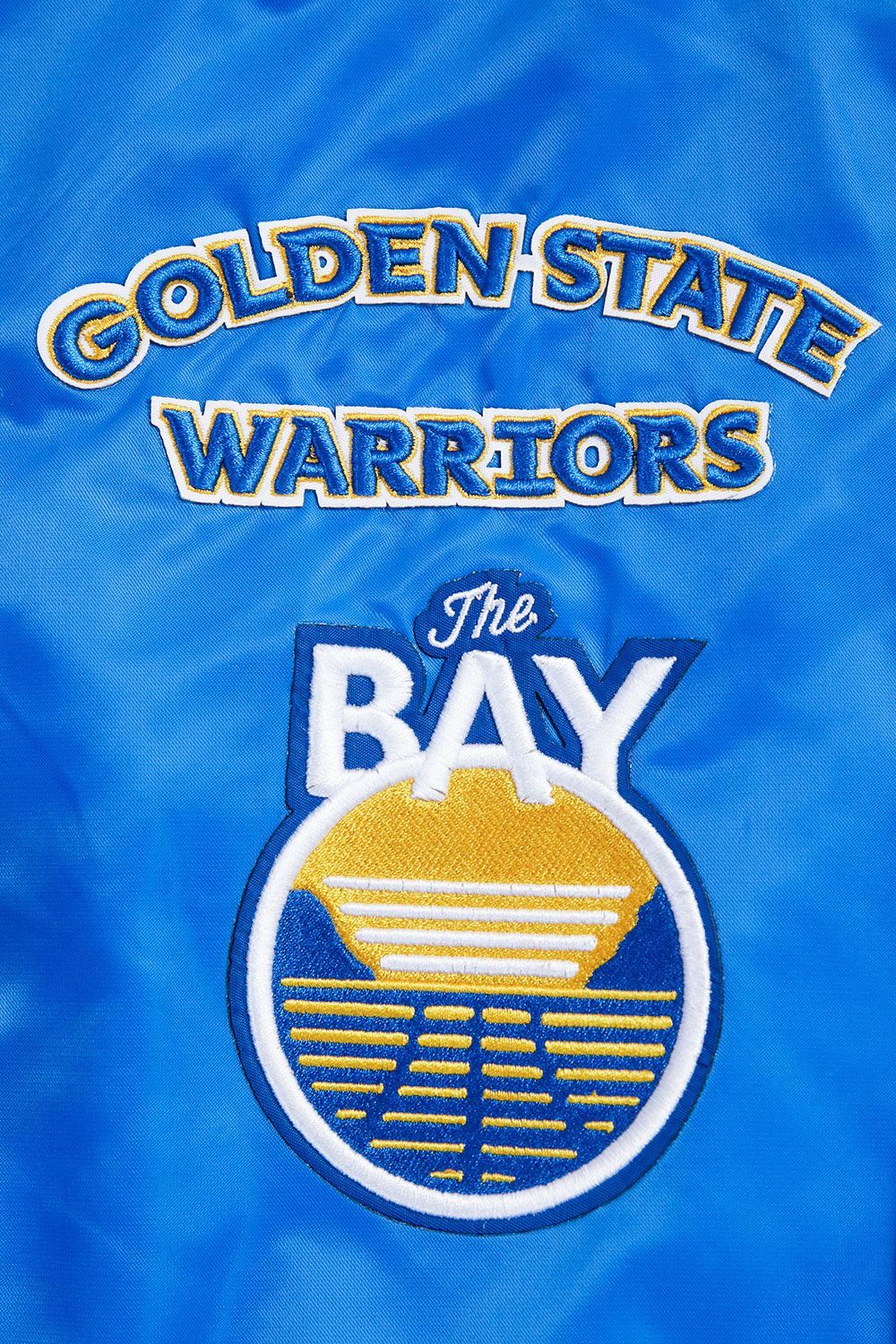 Pro Standard Adult Golden State Warriors Blue Retro Classic Satin Jacket product image