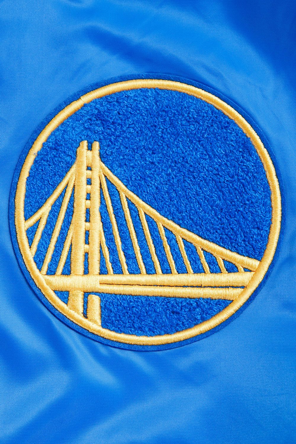 Pro Standard Adult Golden State Warriors Blue Retro Classic Satin Jacket product image
